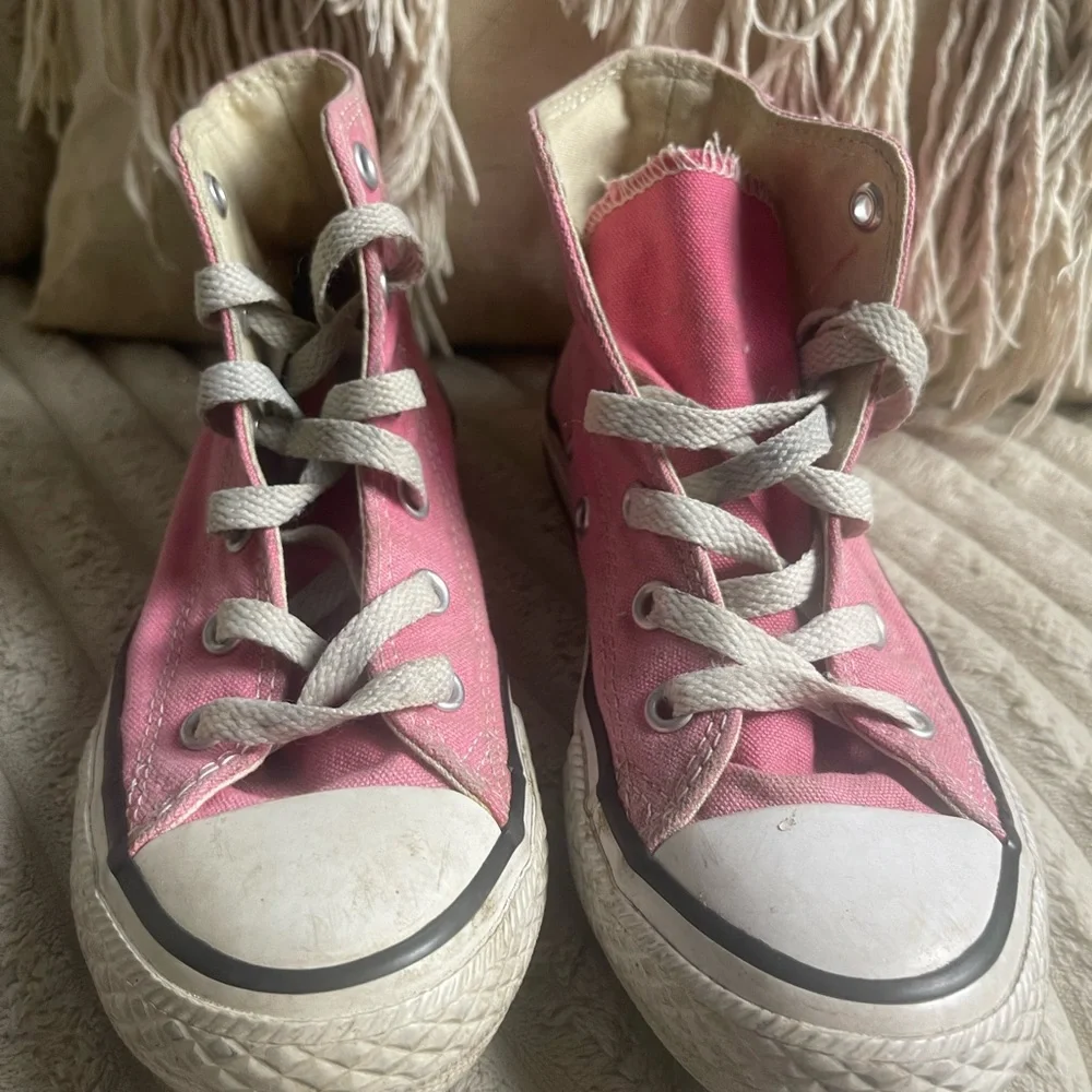 Converse Kids Pink High-Top Sneakers Size 13